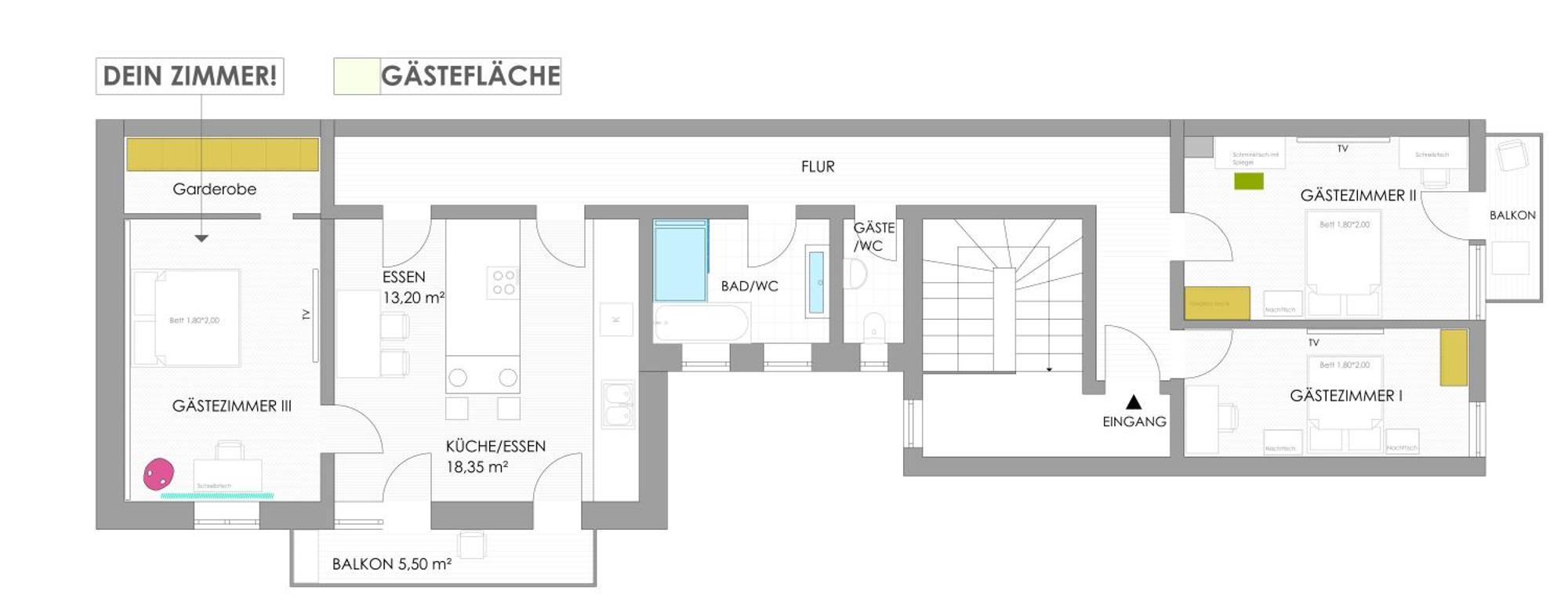 Sonniges Zimmer Mit Balkon Im Herzen Mannheims Exterior photo