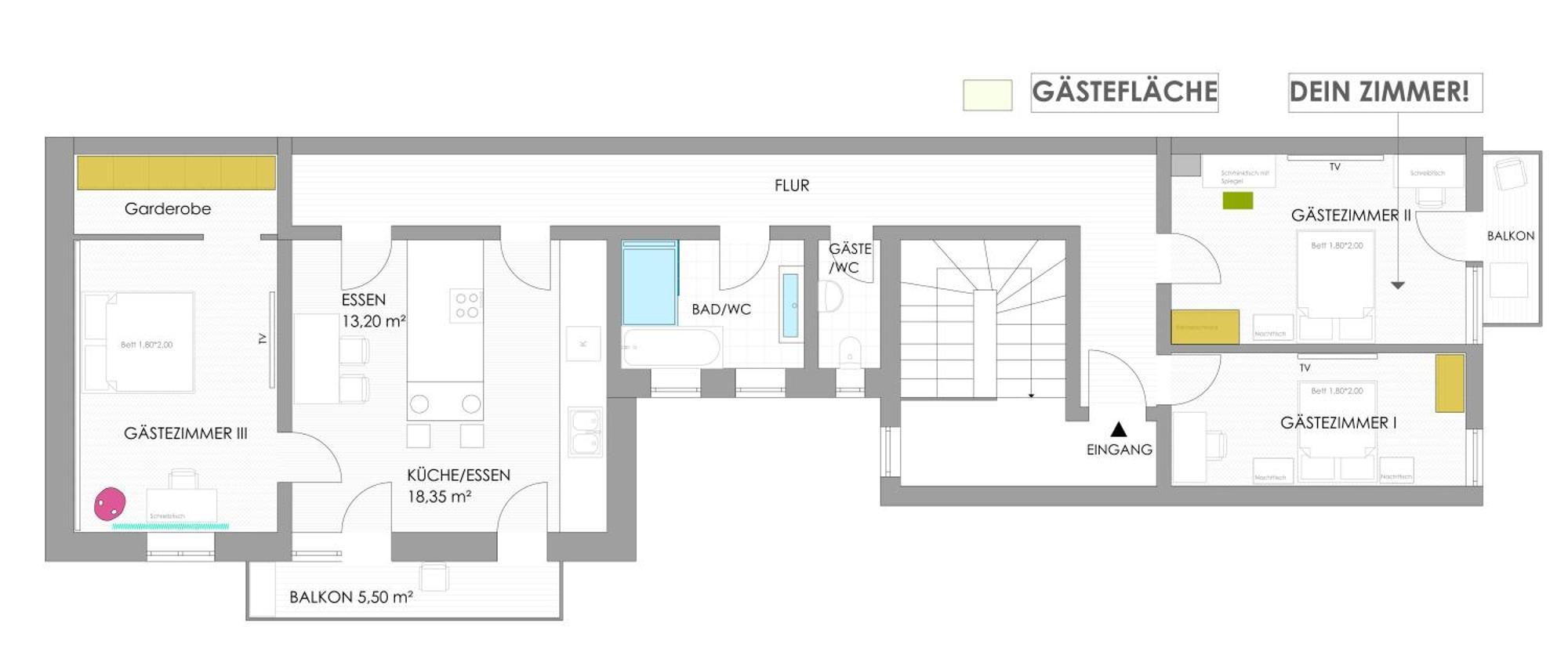 Sonniges Zimmer Mit Balkon Im Herzen Mannheims Exterior photo